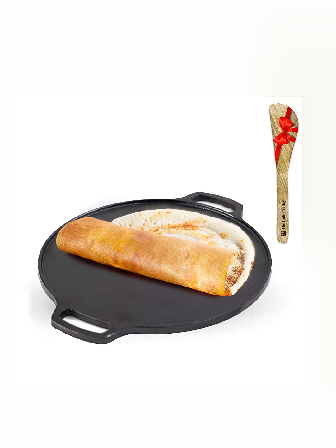 The Indus Valley Black Induction Base Tava & Spatula