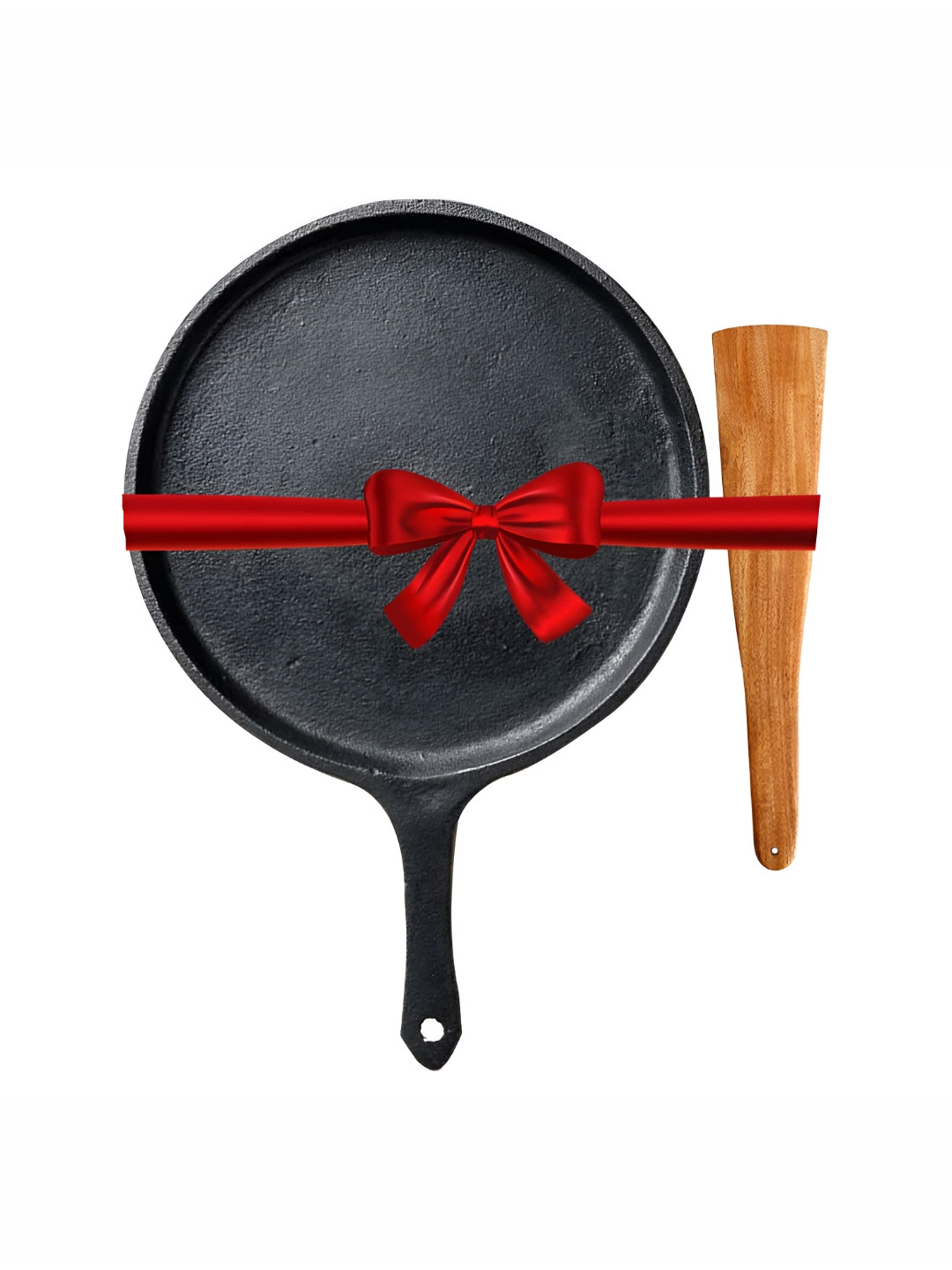 The Indus Valley Black Induction Base Tava With Spatula