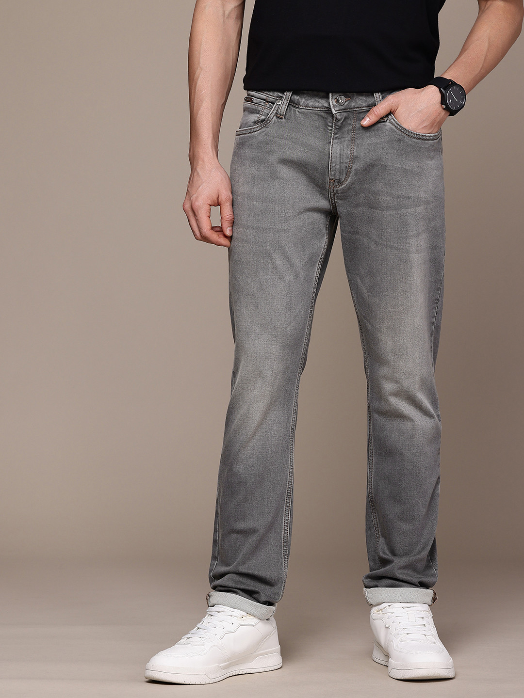 Nautica Men Slim Fit Light Fade Stretchable Jeans