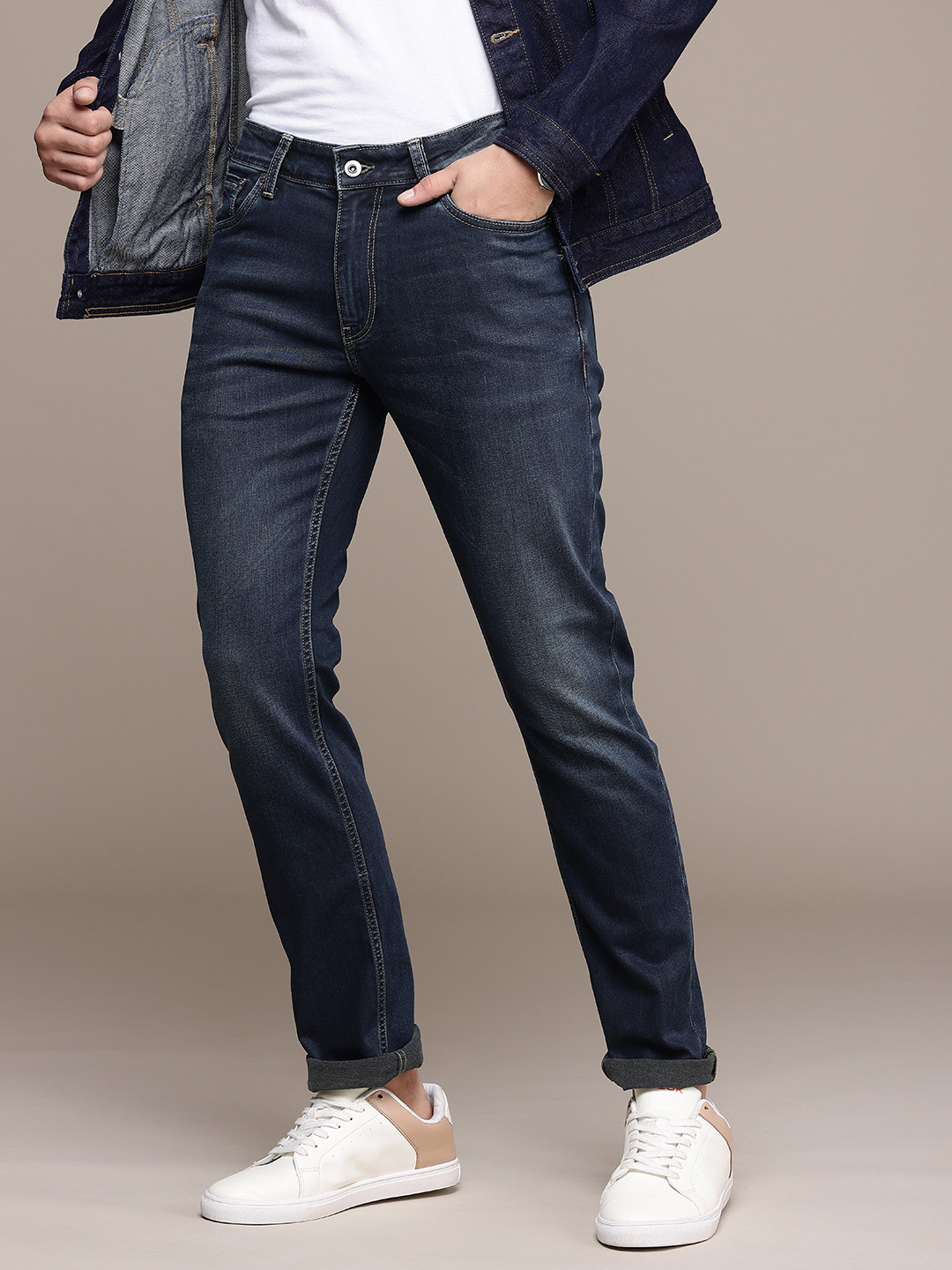 Nautica Men Slim Fit Light Fade Stretchable Jeans