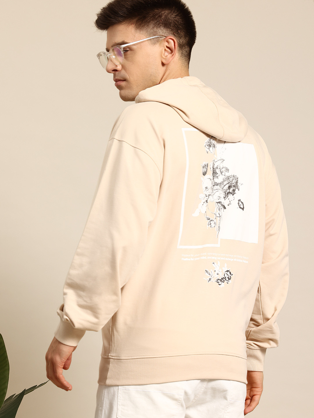 Mast & Harbour Printed Hooded Sweatshirt