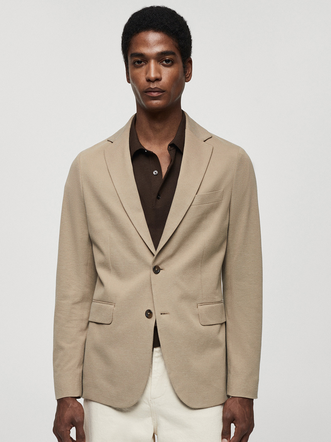 MANGO MAN Structured Slim Fit Blazer