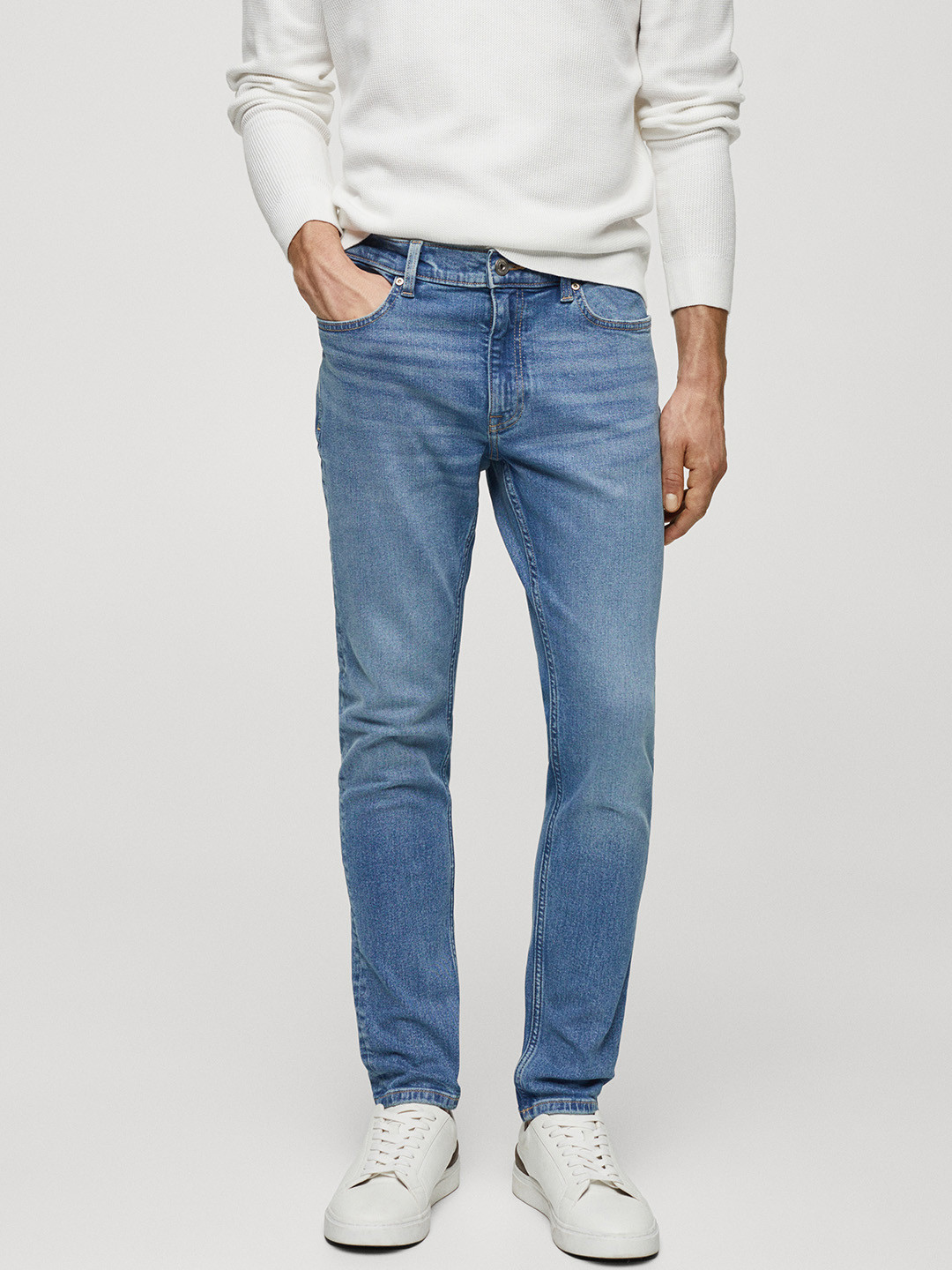MANGO MAN Skinny Fit Light Fade Stretchable Jeans