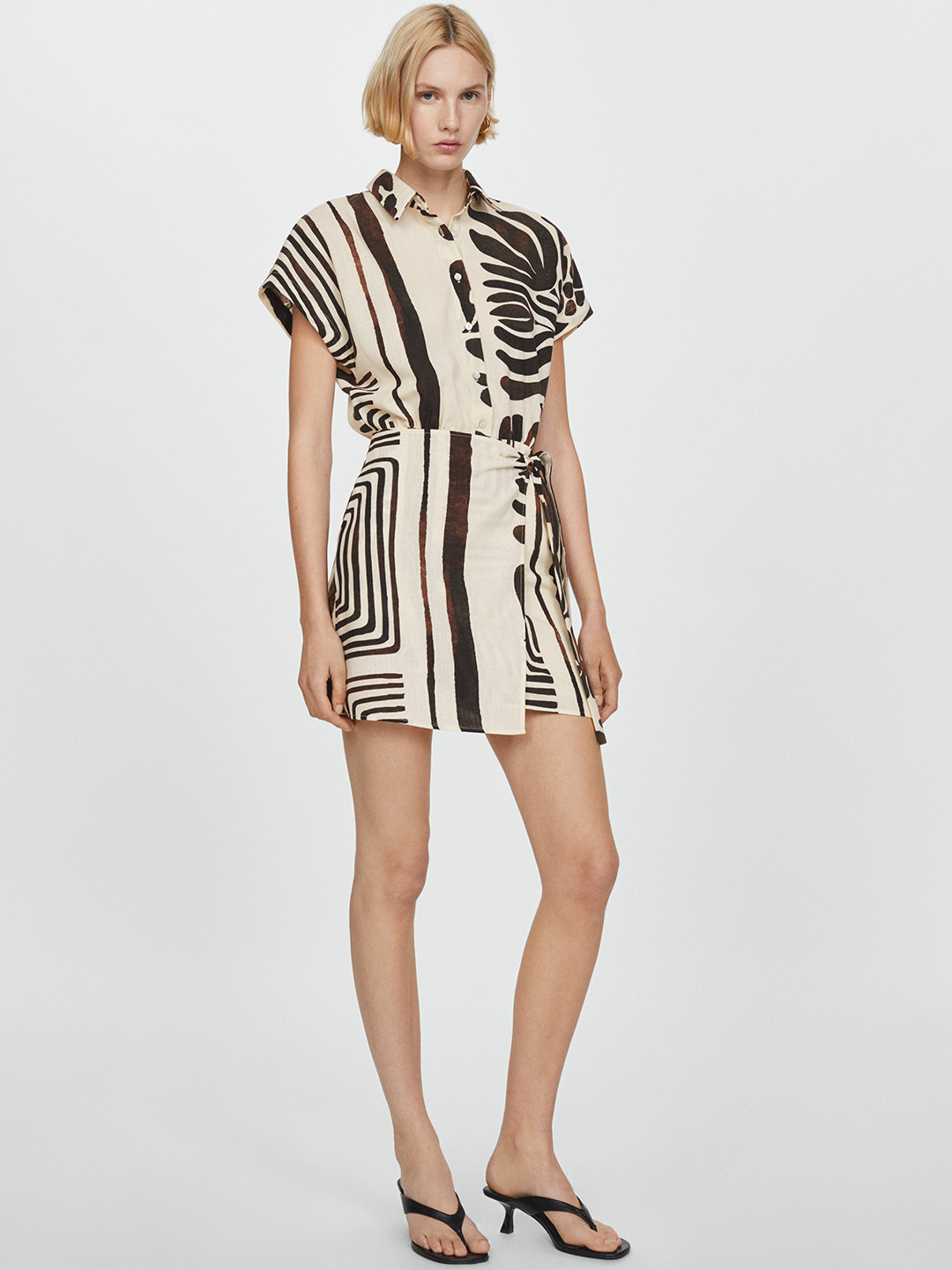 MANGO Printed Mini Dress