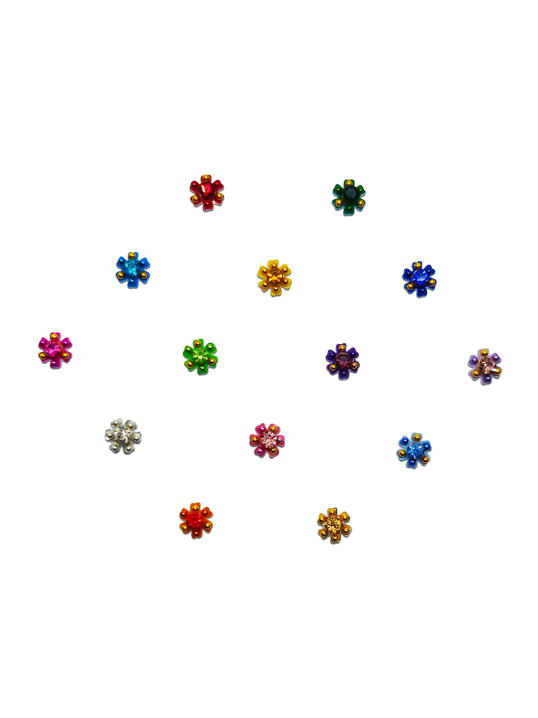 Comet Busters Beaded Embellished Bindi 14 Pcs