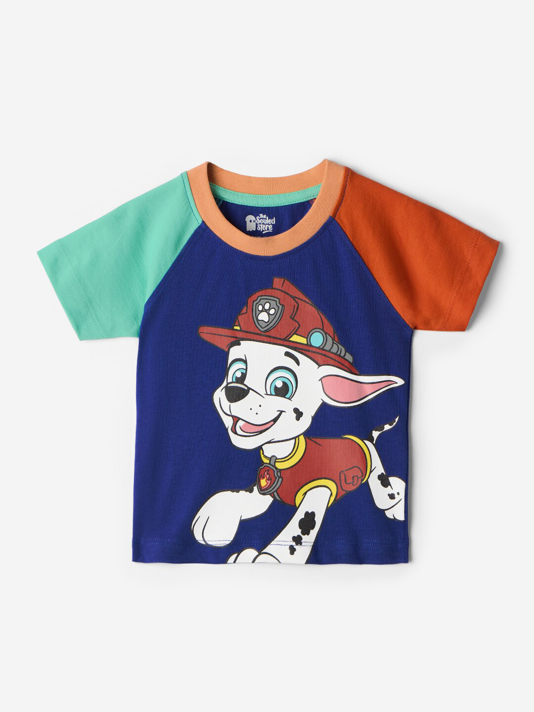 The Souled Store Boys Regular Fit PAW Patrol Printed Blue T-Shirts