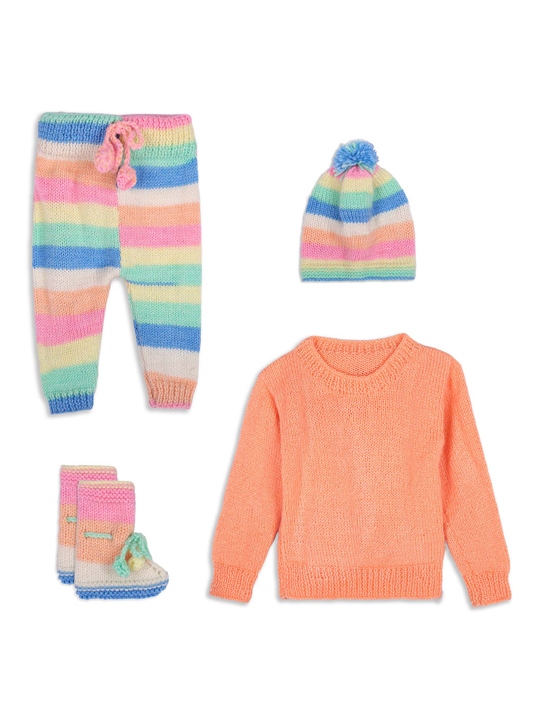 WINDROP SOLUTIONS Infants Self-Design Acrylic Baby Apparel Gift Set