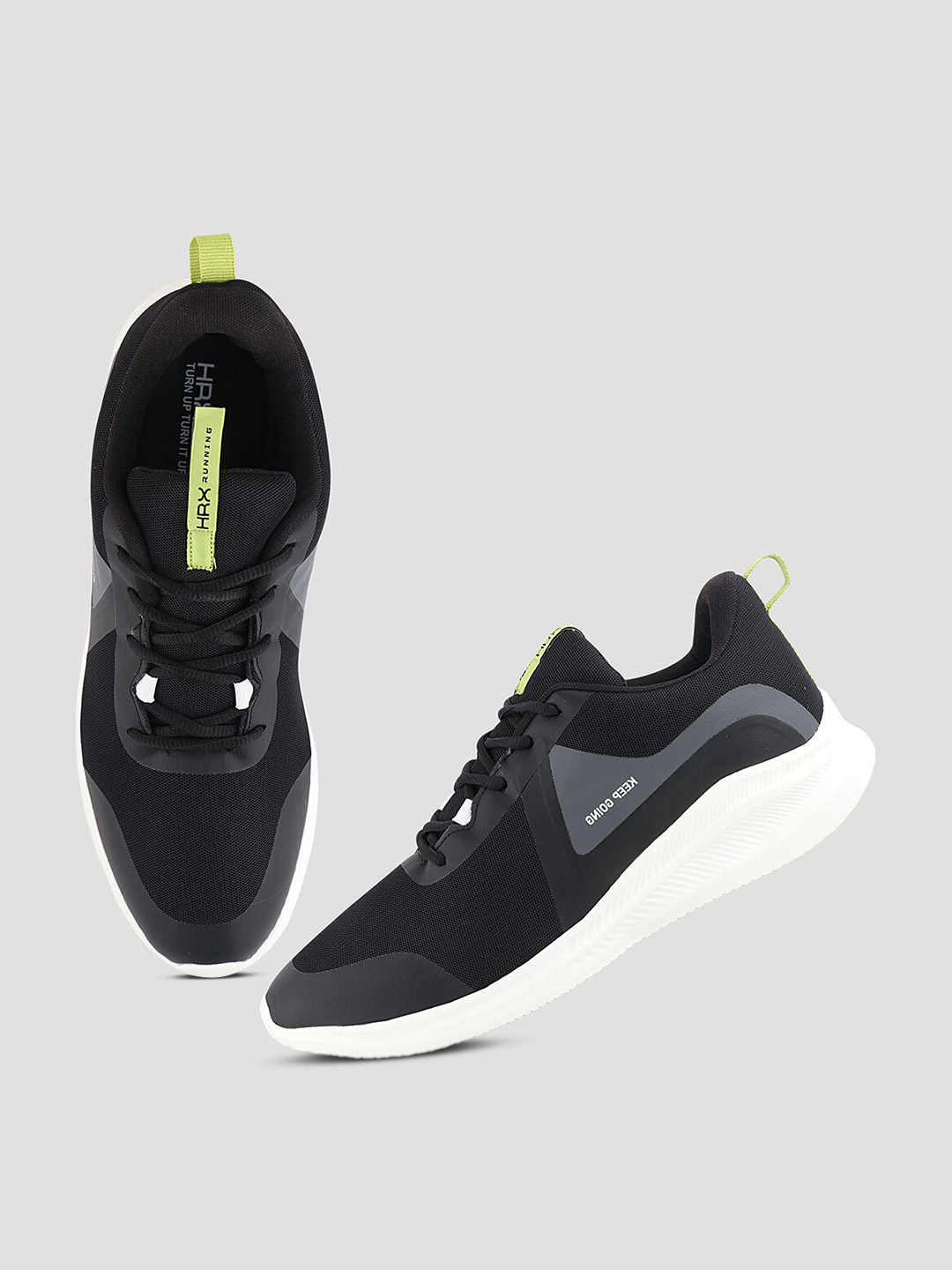 HRX by Hrithik Roshan Men Black RIVARA Running Shoes