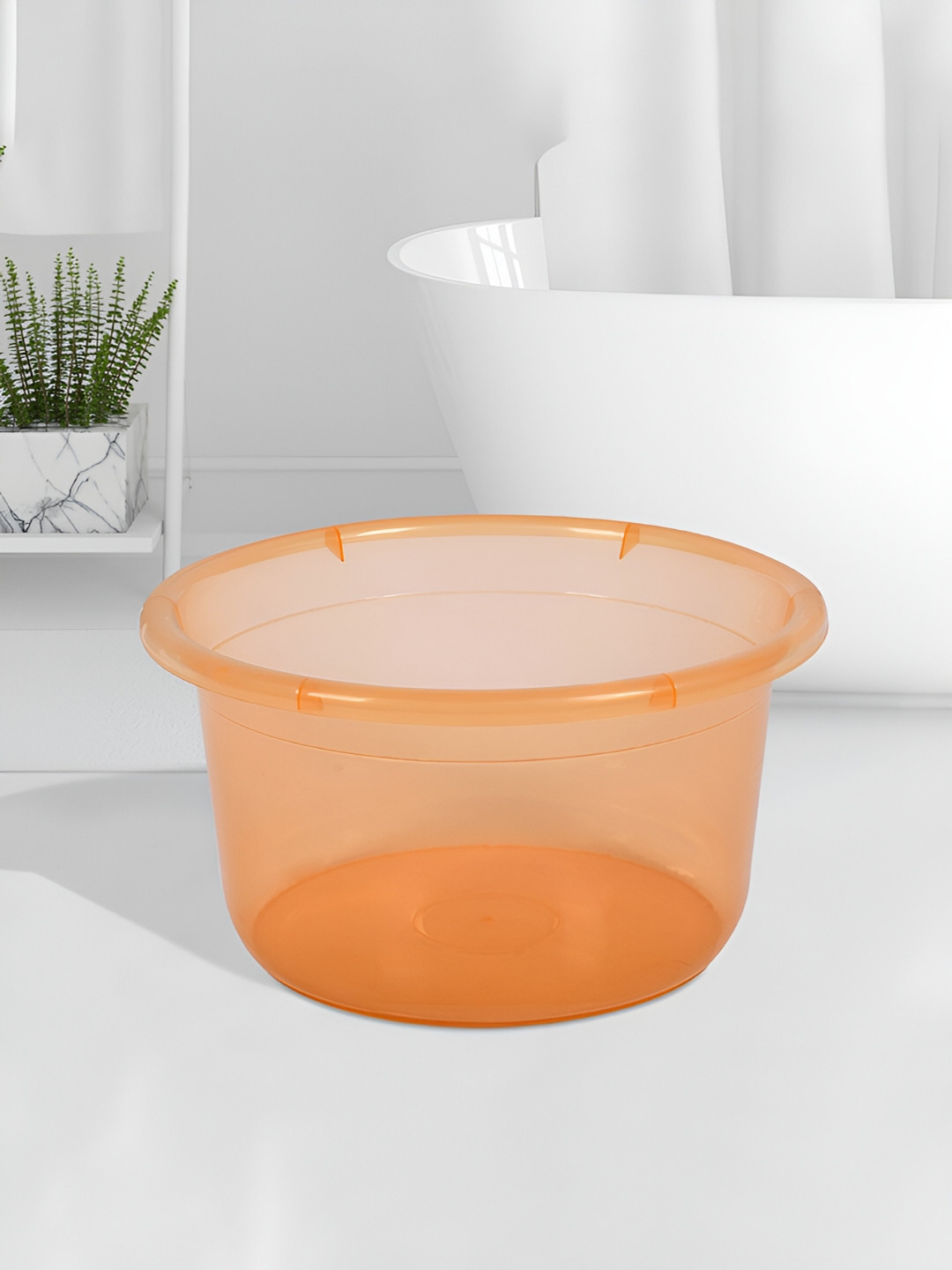 Kuber Industries Orange Classic Bath Accessories Set