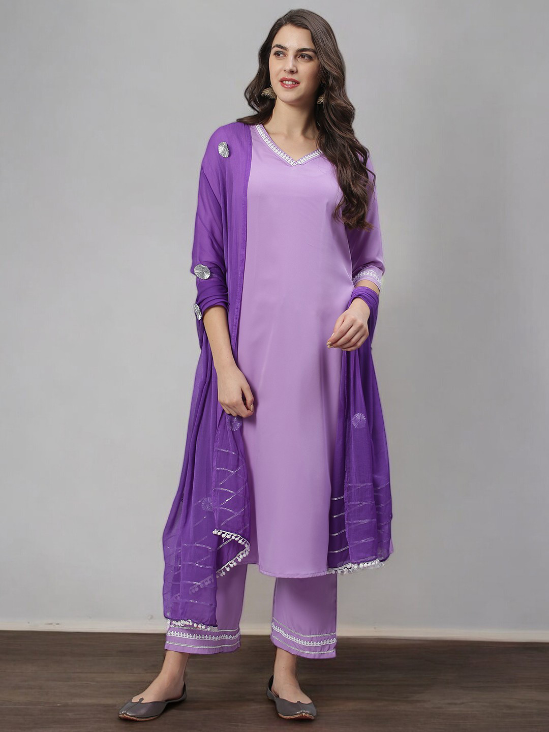 Azira Regular Kurta With Palazzos & Dupatta
