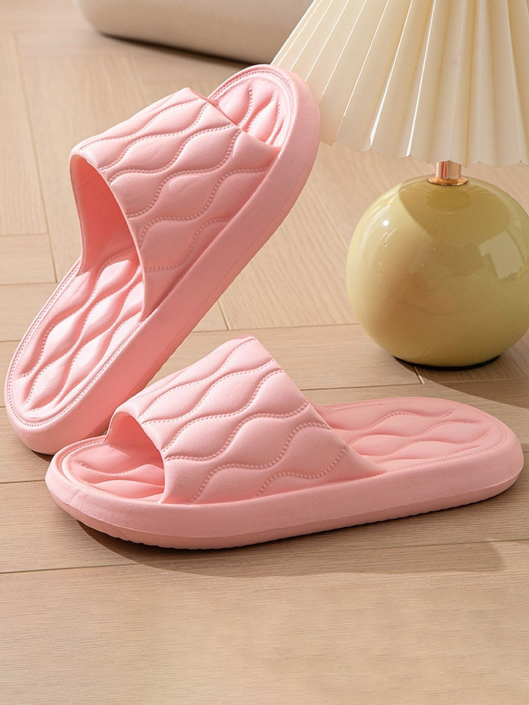 Alexvyan Women Pink Eva Slipper Light Weight Non-Skid Croslite Sliders