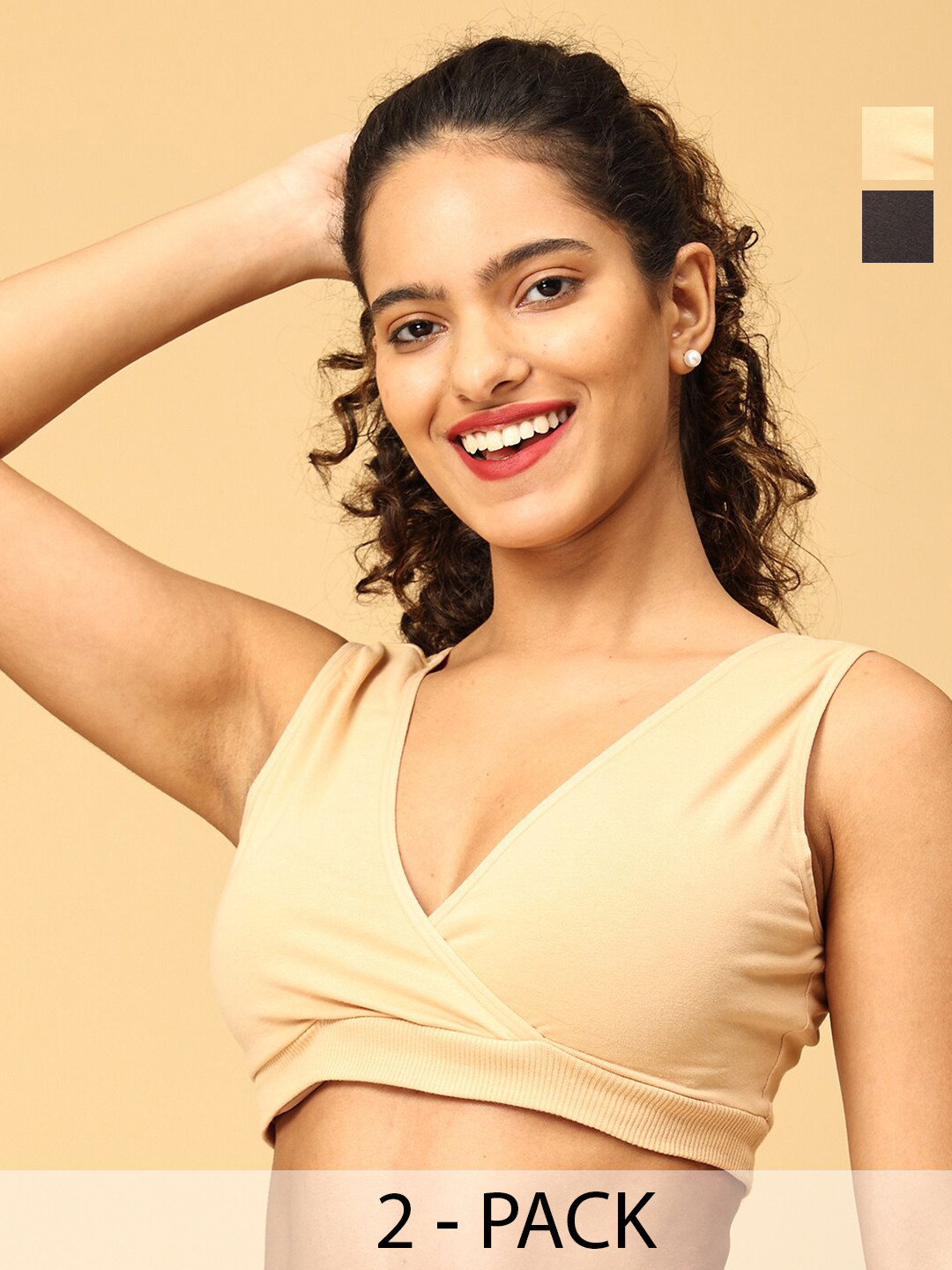 The Mom Store Pack Of 2 Full Coverage All Day Comfort Maternity Bra