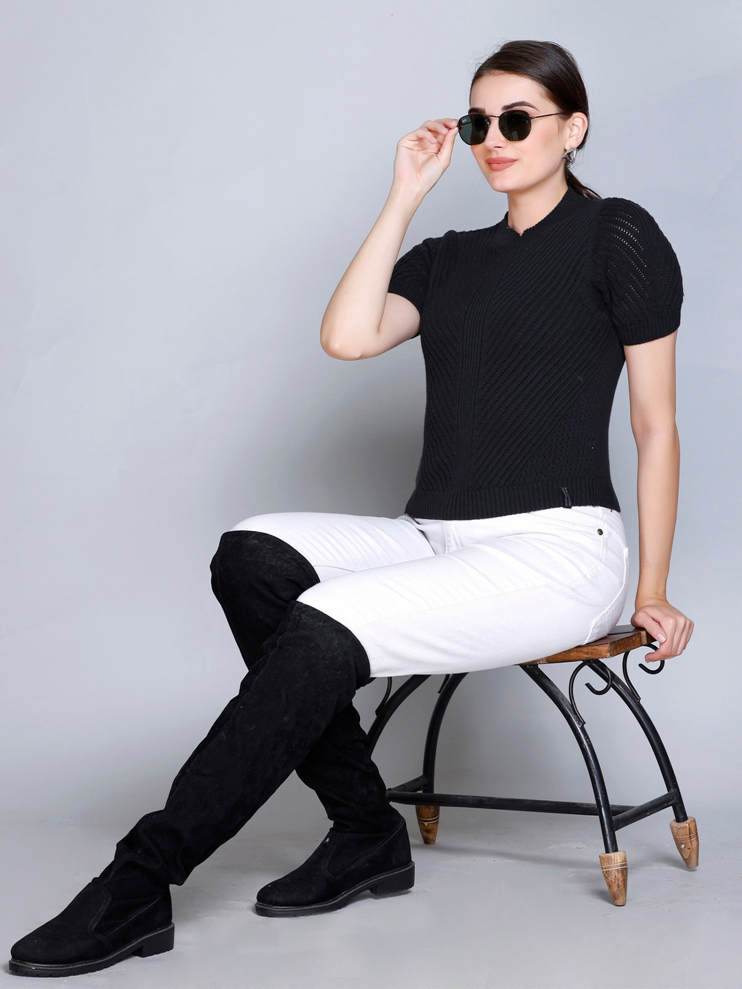 513 Puff Sleeve Cotton Top