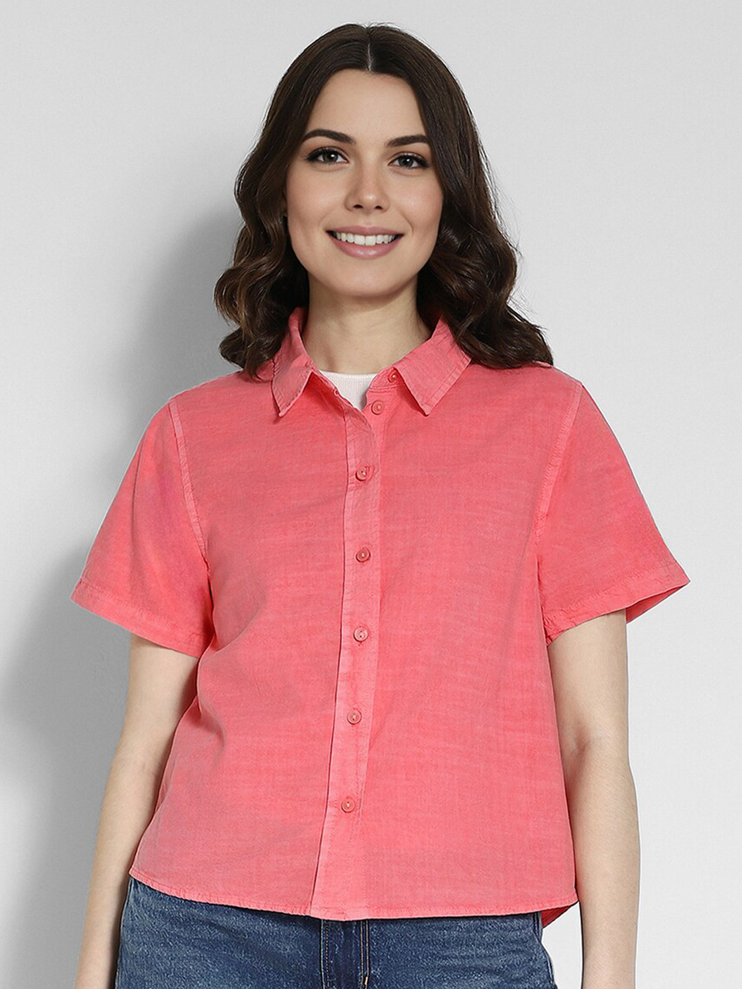 AMERICAN EAGLE OUTFITTERS Short-Sleeve Button-Up Shirt