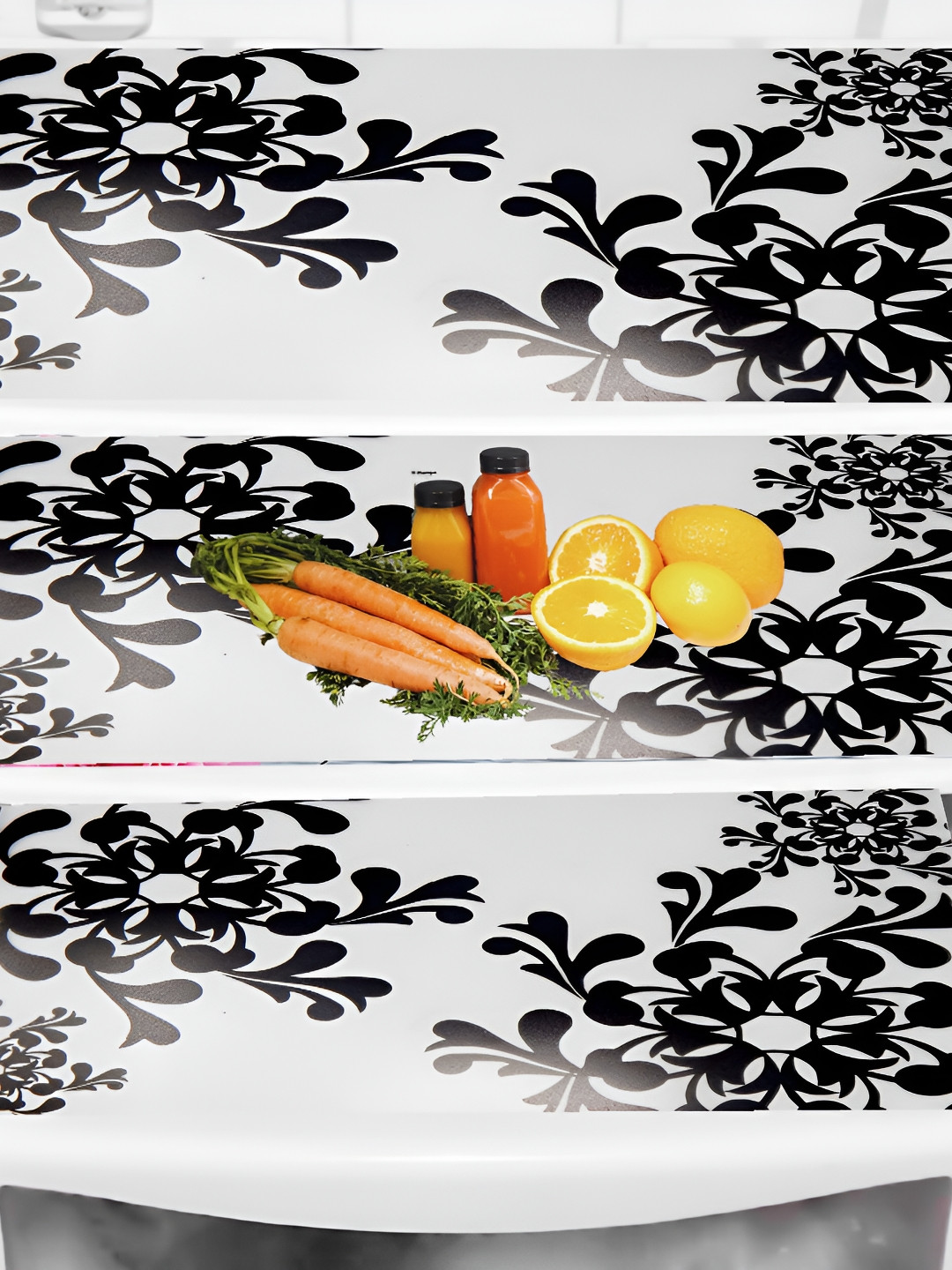 REVEXO Black & Yellow Printed Fridge Appliance Covers