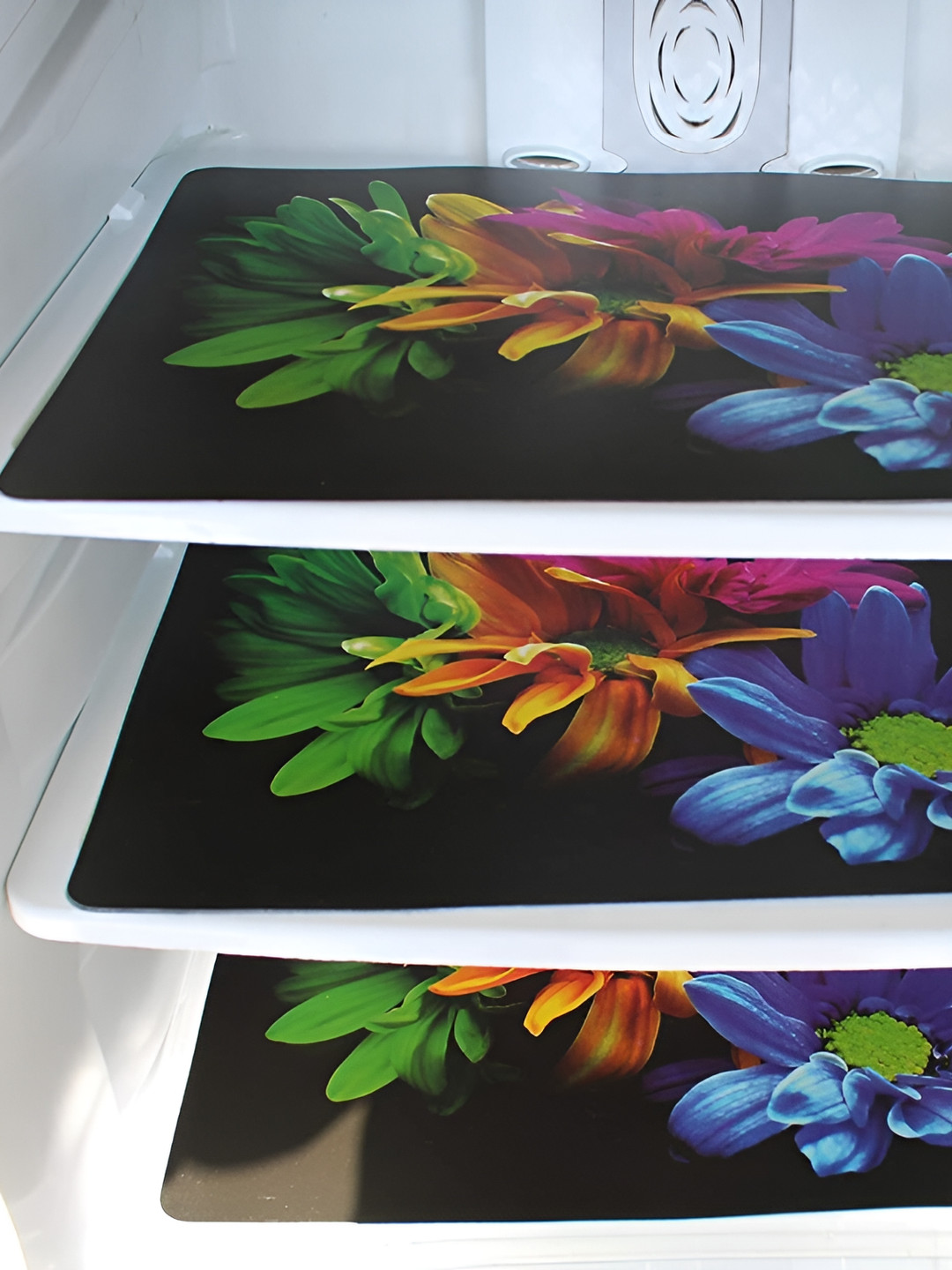 REVEXO 3 Pcs Printed Fridge Mats