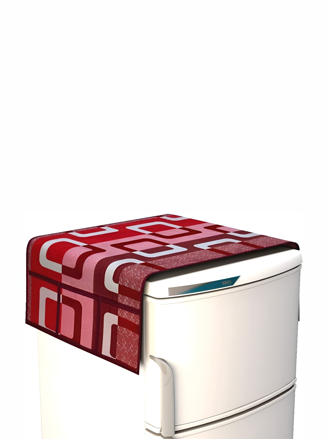 REVEXO Red Printed Fridge Top Cover