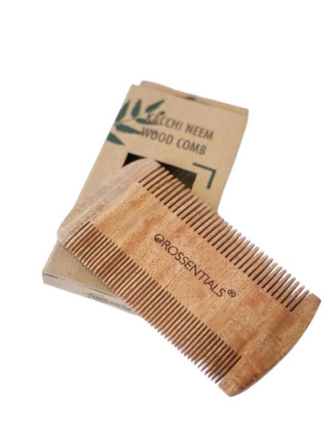 OROSSENTIALS Kacchi Neem Wood Lice Comb