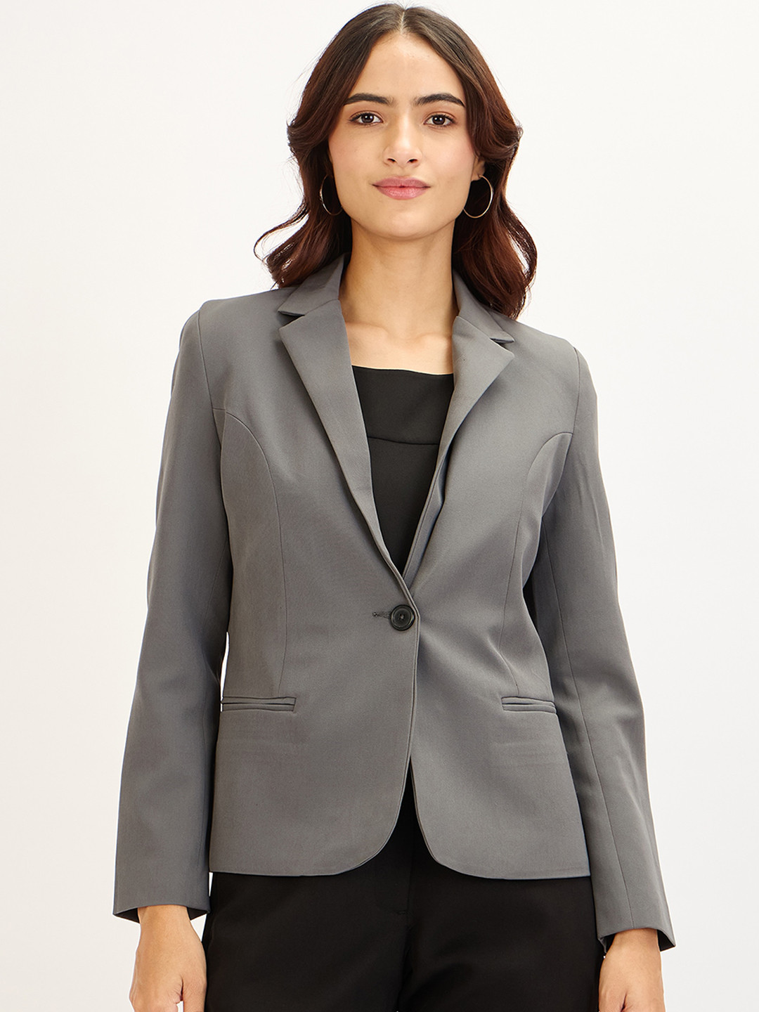 SALT ATTIRE Single Breasted Formal Blazer