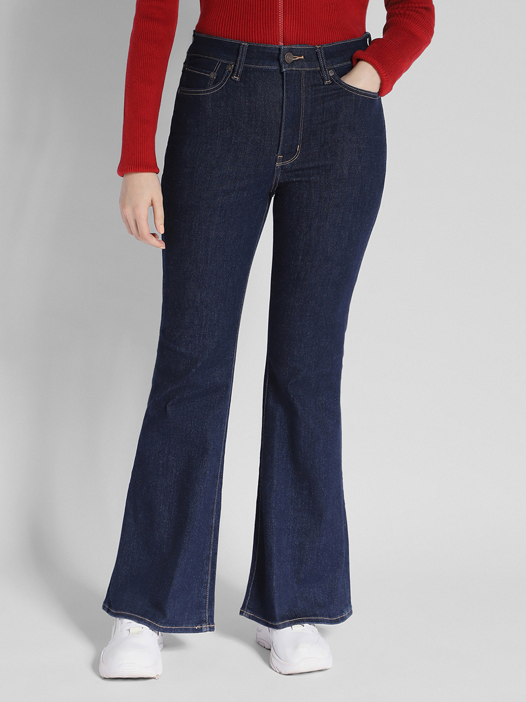 AMERICAN EAGLE OUTFITTERS Women Clean Look Bootcut Mid-Rise Stretchable Jeans