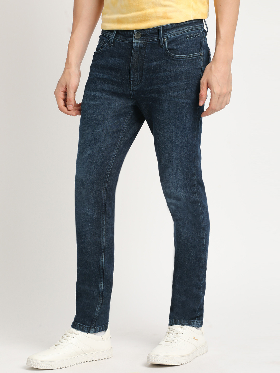 THE BEAR HOUSE Men Skinny Fit Light Fade Stretchable Jeans