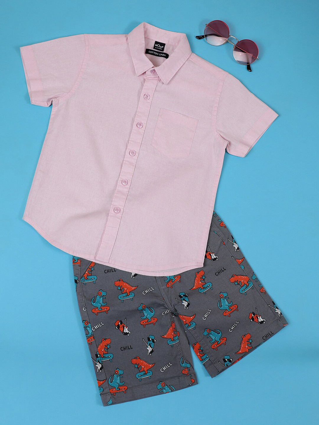 Hoop Boys Short Sleeves Casual Shirt