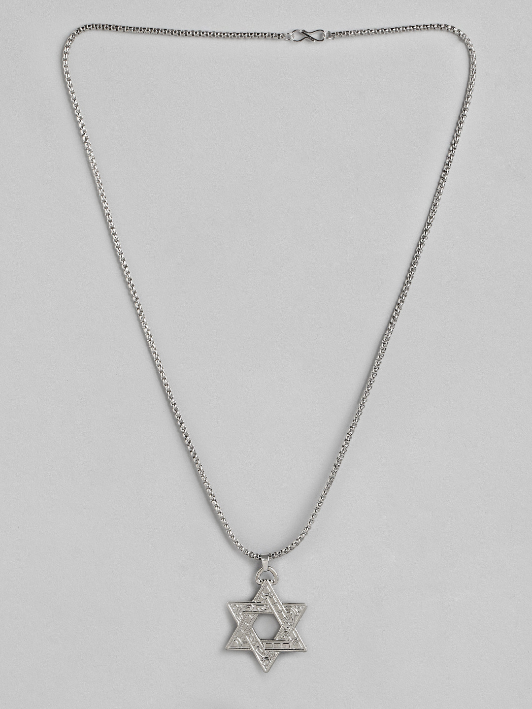 PARIS HAMILTON Silver-Plated Star Shaped Pendant with Chain