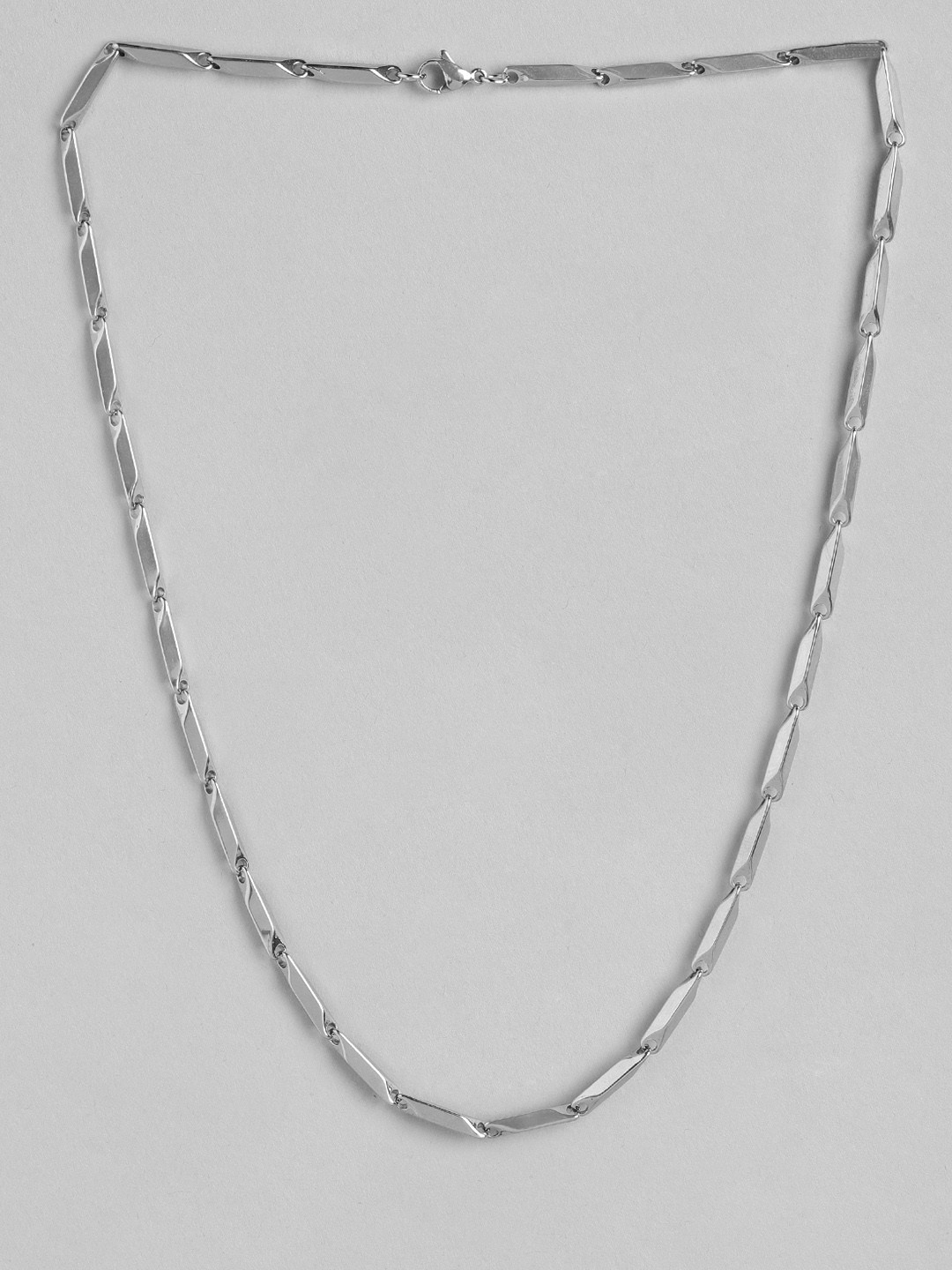 PARIS HAMILTON Unisex Silver-Plated Stainless Steel Chain