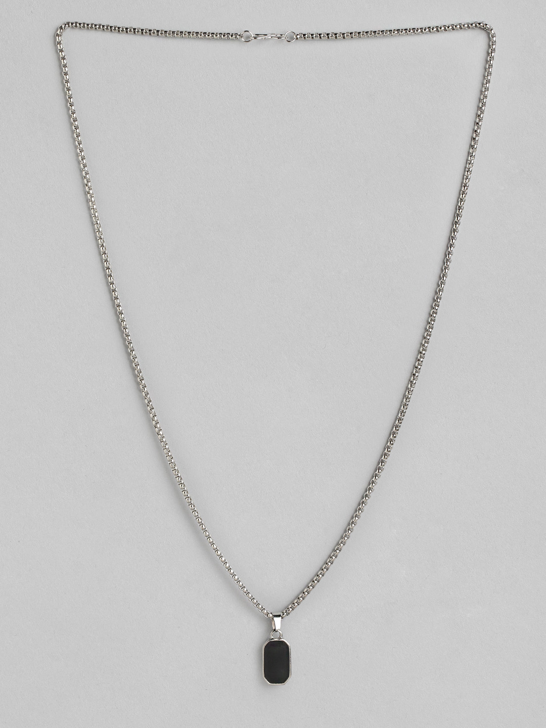 PARIS HAMILTON Silver-Plated Geometric Cubic Zirconia Pendant with Chain