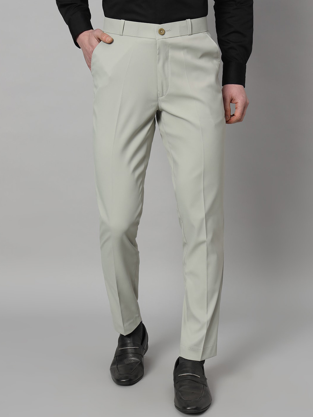 RAGZO Men Slim Fit Mid-Rise Regular Trousers