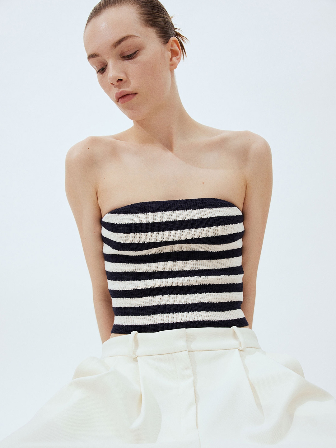 H&M Knitted Tube Top - Tops for Women 29060562 | Myntra