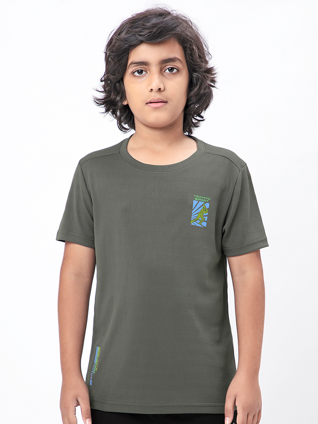 Technosport Boys UPF50 Applique Slim Fit T-shirt