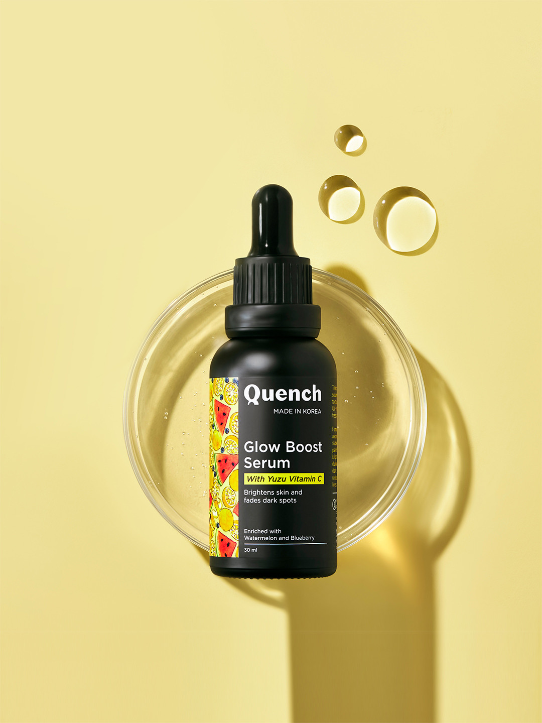 Quench Vitamin C Glow Boost 5% Ethyl Ascorbic Acid to Reduce Dark Spots Face Serum - 30ml