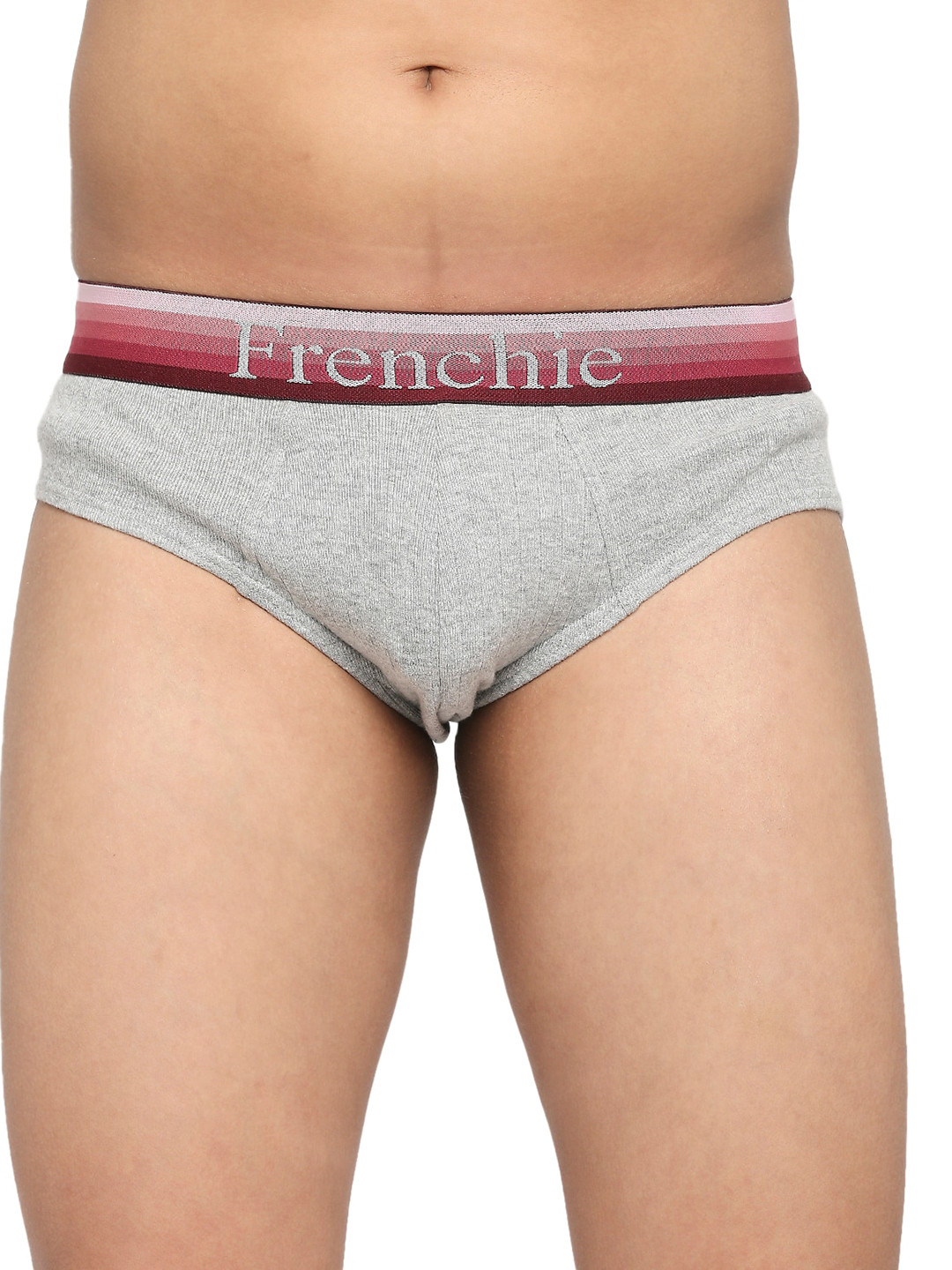 FRENCHIE Boys Pure Cotton Basic Briefs FR-BF-U1901-1X5-Grey-XS