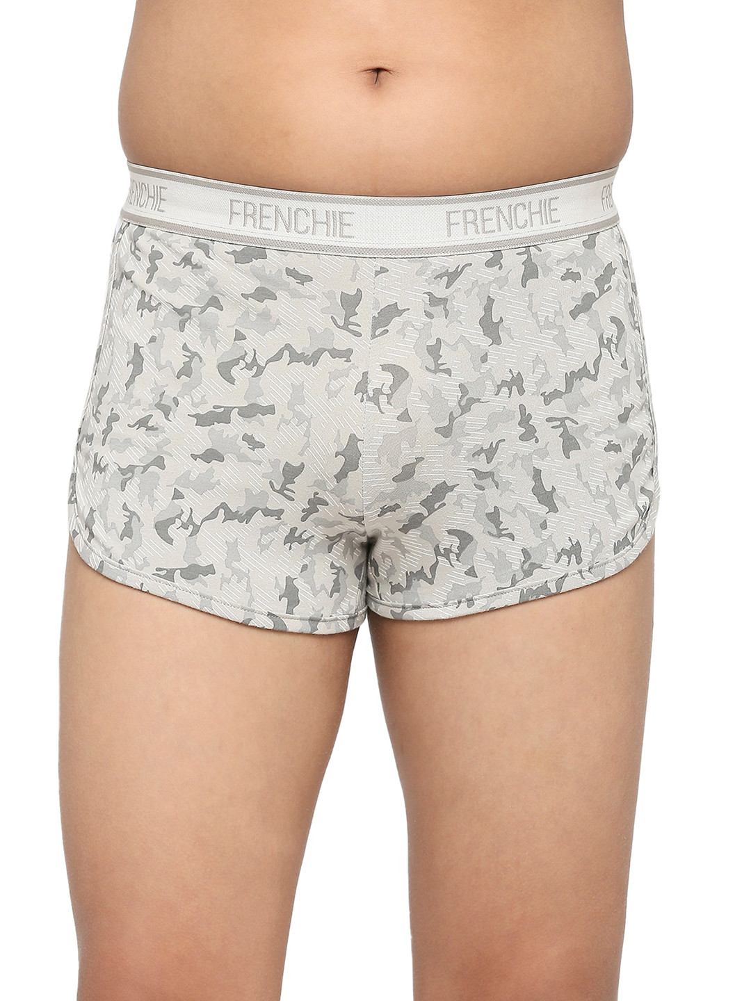 FRENCHIE U1905 Teen Boys Printed Pure Cotton Trunk FR-BI-TR-U1905-1X5-LightGrey-XS