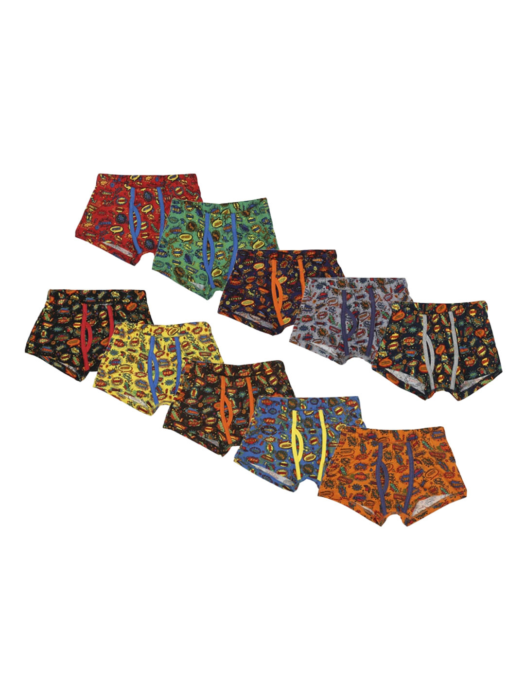 BRAT Boys Pack Of 2 Assorted Trunks BR-BI-TR002-PI-2X5-AS03-6