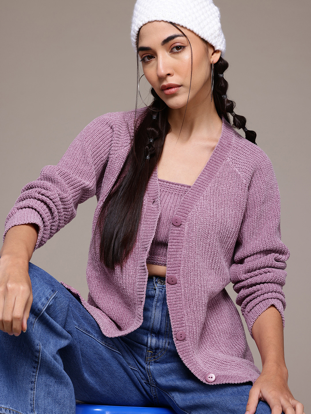 The Roadster Life Co. Ribbed Front Open Cardigan