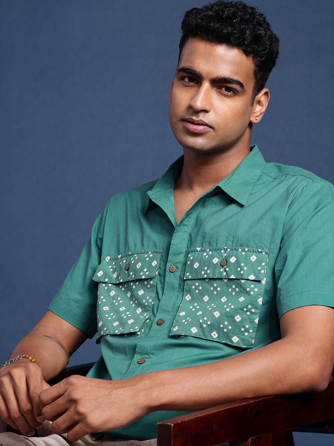 Taavi Pure Cotton Bindu Casual Shirt