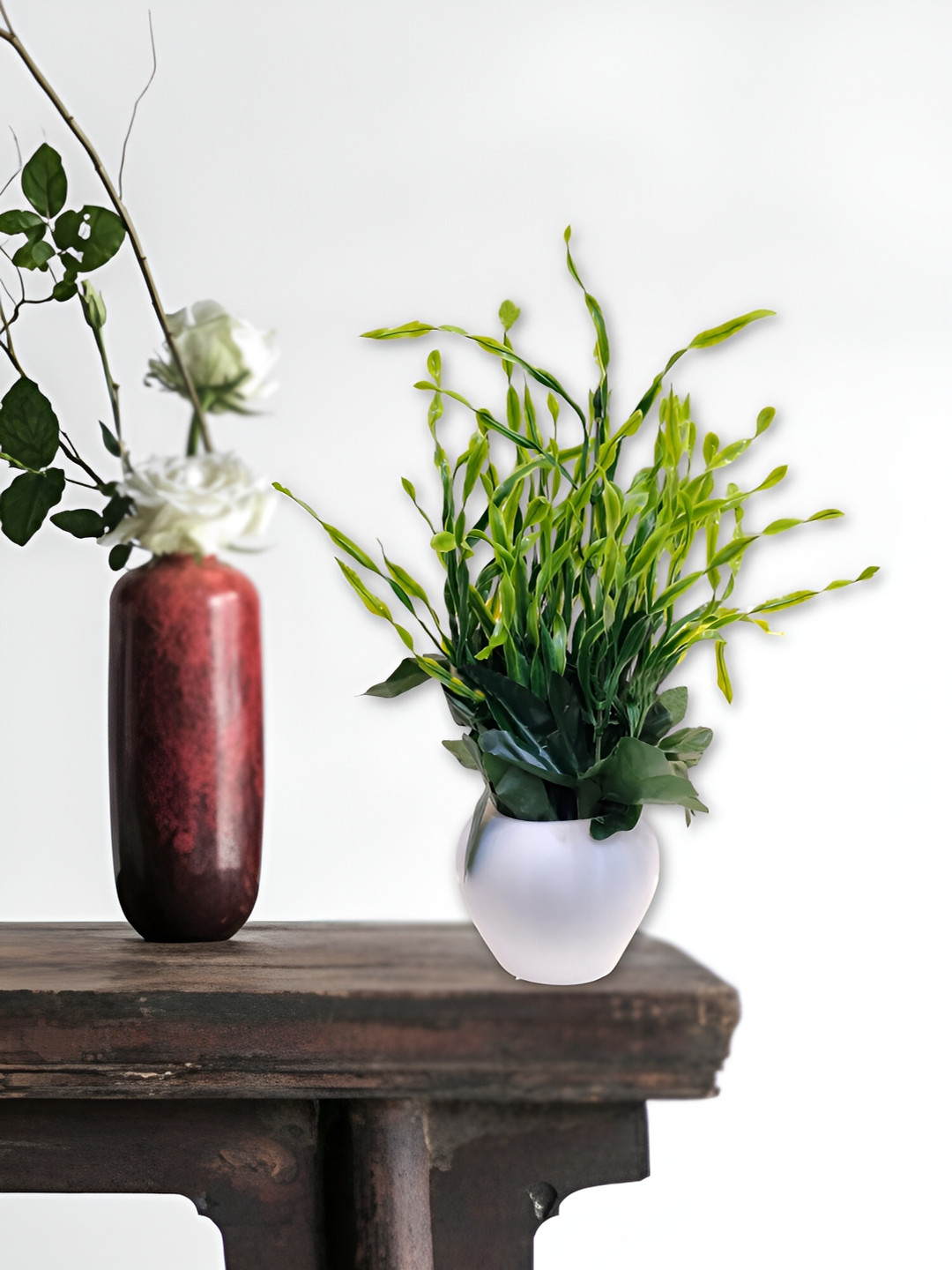 ARTSY Green Eucalyptus Artificial Plant With Pot