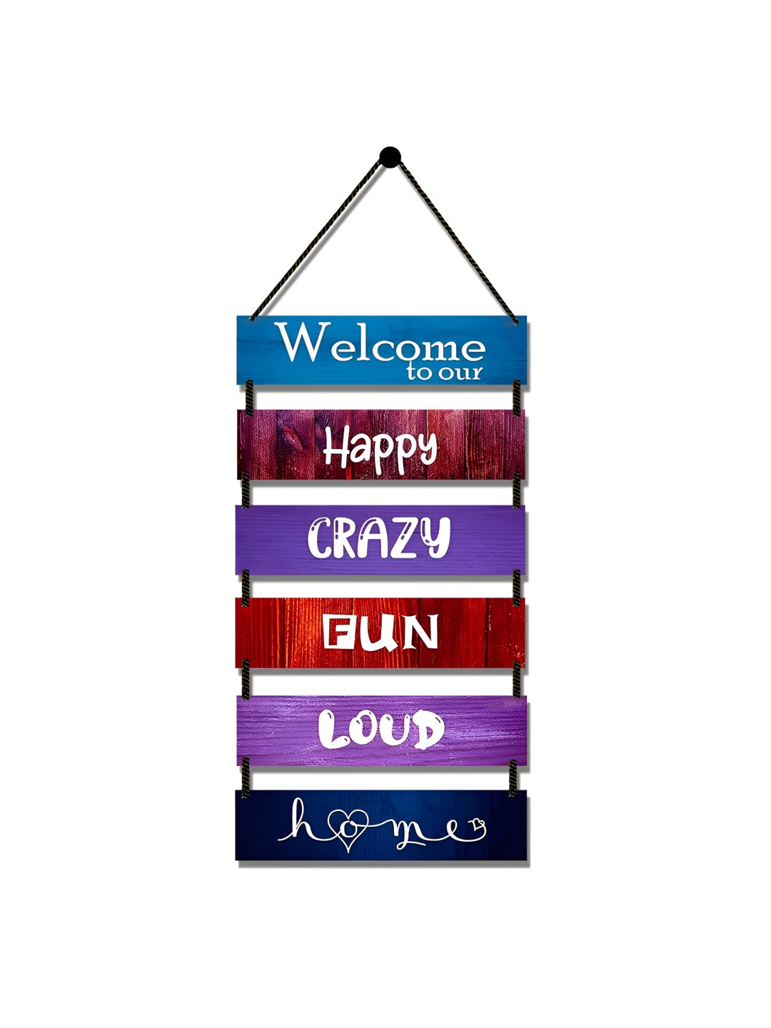 Home Delight Welcome Home Wood Matte Hanging Hall Wall Hangings-30.7In