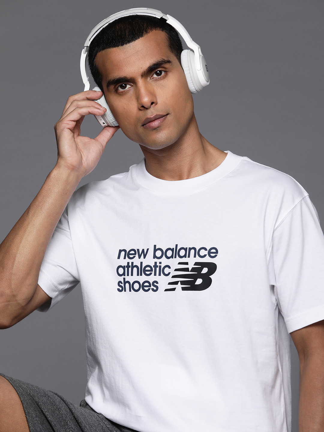 New Balance Brand Logo Printed Pure Cotton Sports T-shirt