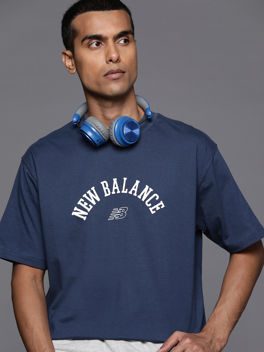 New Balance Printed Pure Cotton Relaxed T-shirt