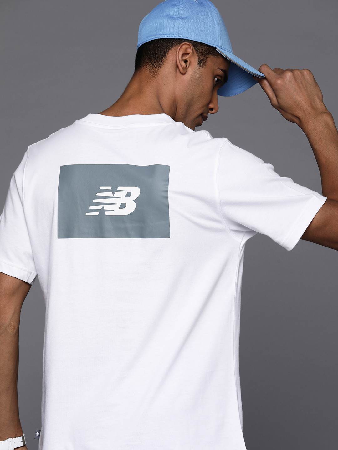 New Balance Brand Logo Printed Pure Cotton T-shirt
