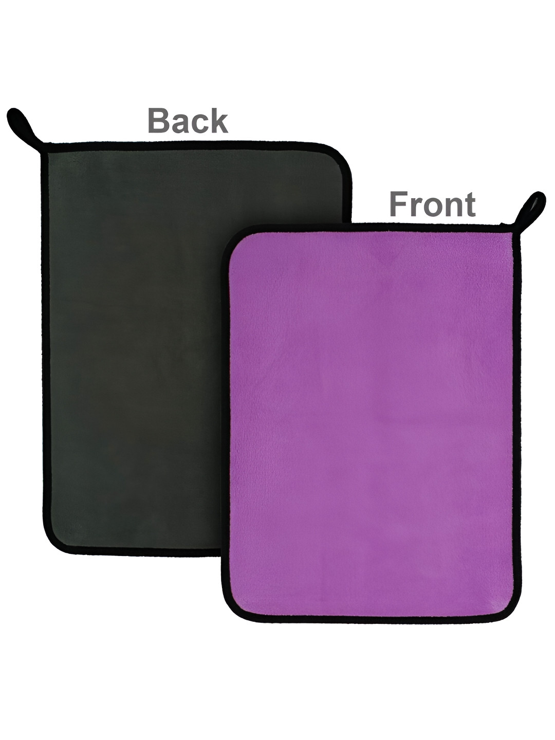 Lunar Days Purple & Black 3 Pieces Microfibre Cleaning Clothes