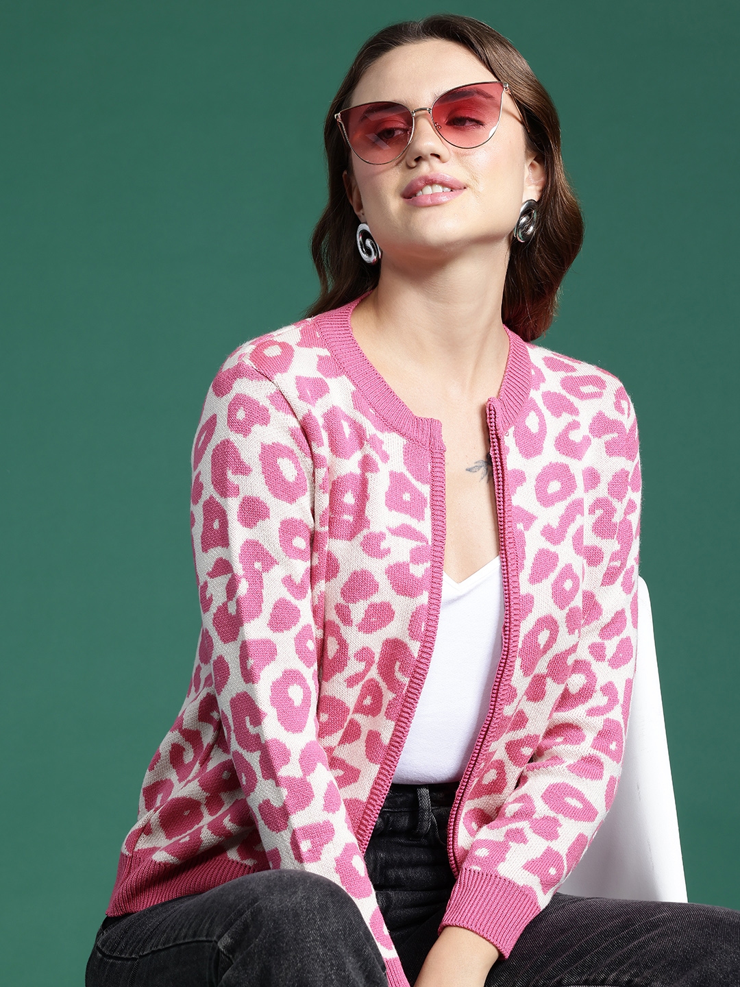 DressBerry Women Animal Acrylic Cardigan - Sweaters for Women 29075908 | Myntra