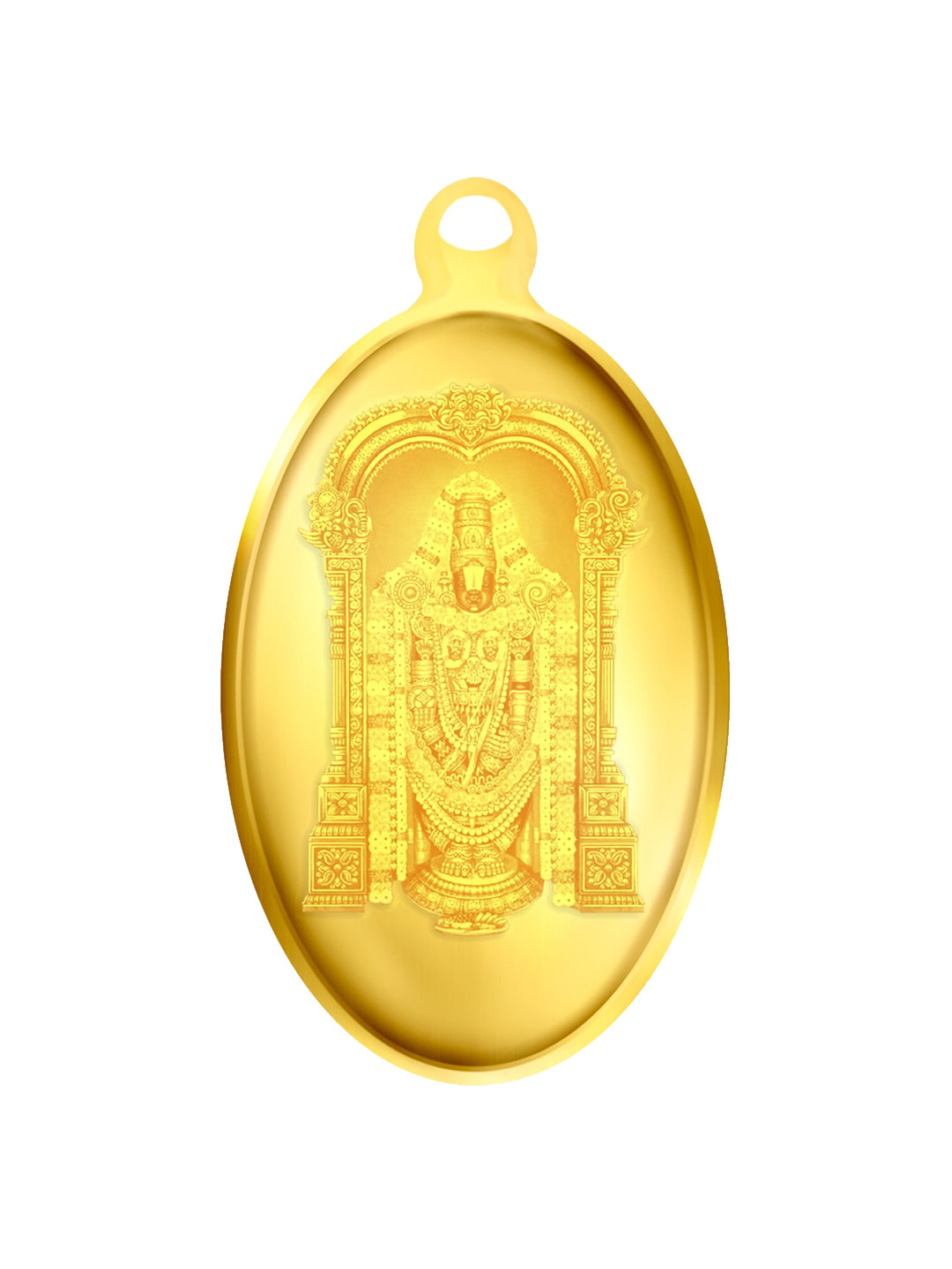 BHIMA 24K 999 Purity 2g Balaji Gold Coin Pendant