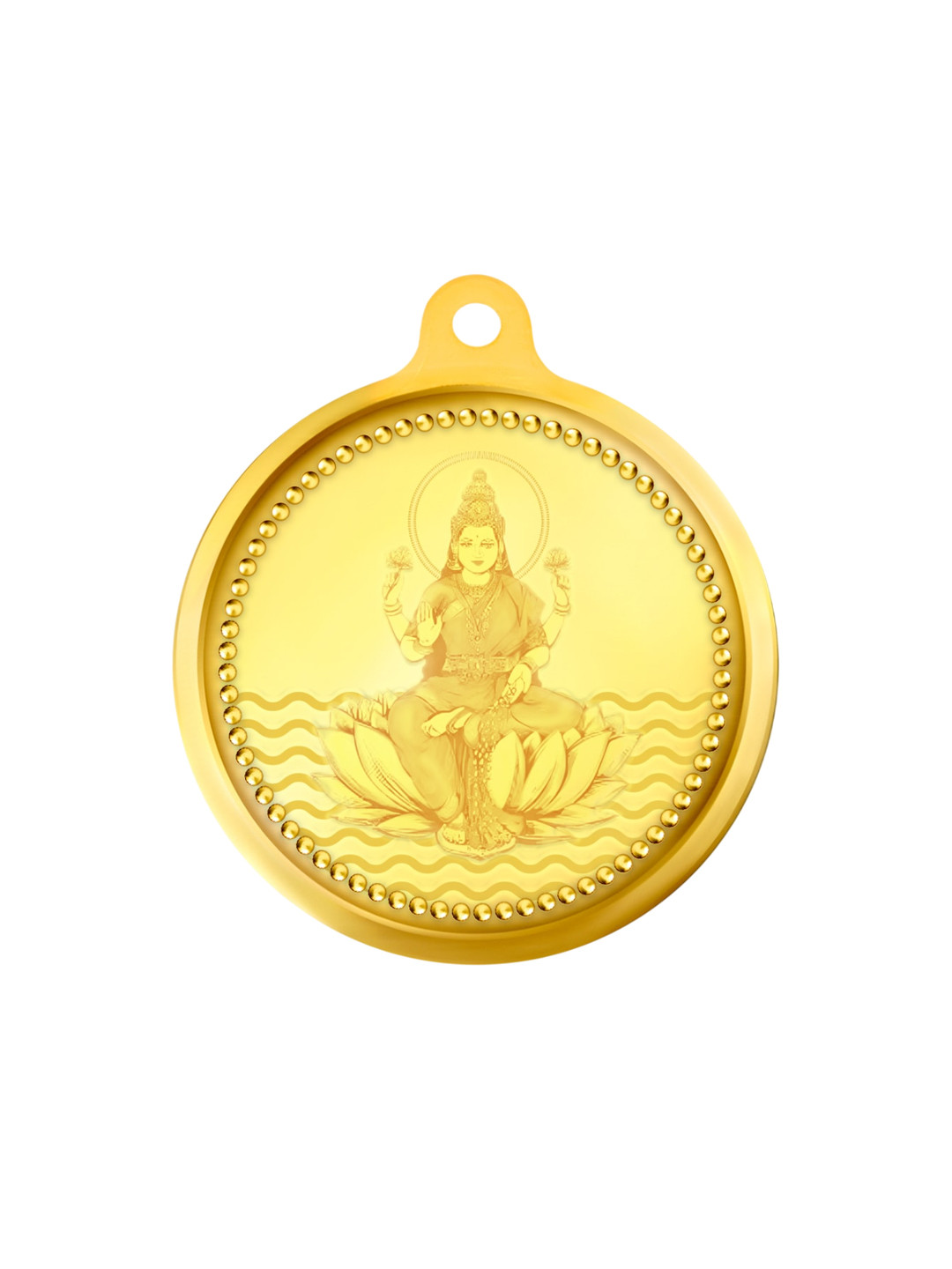 BHIMA 24K 999 Purity 1g Lakshmi Gold Coin Pendant