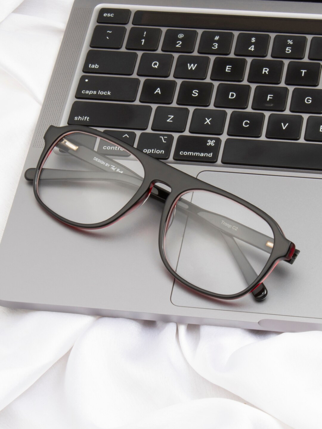 Ted Smith Unisex 100% Acetate Full Rim Wayfarer Frames-TROOP_C2