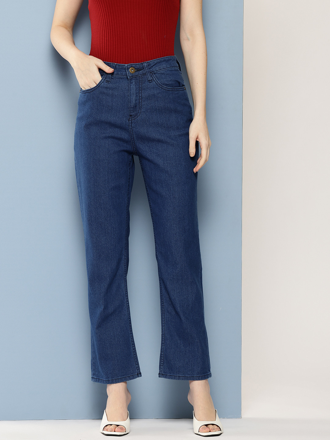 Chemistry Women Straight Leg Stretchable Jeans