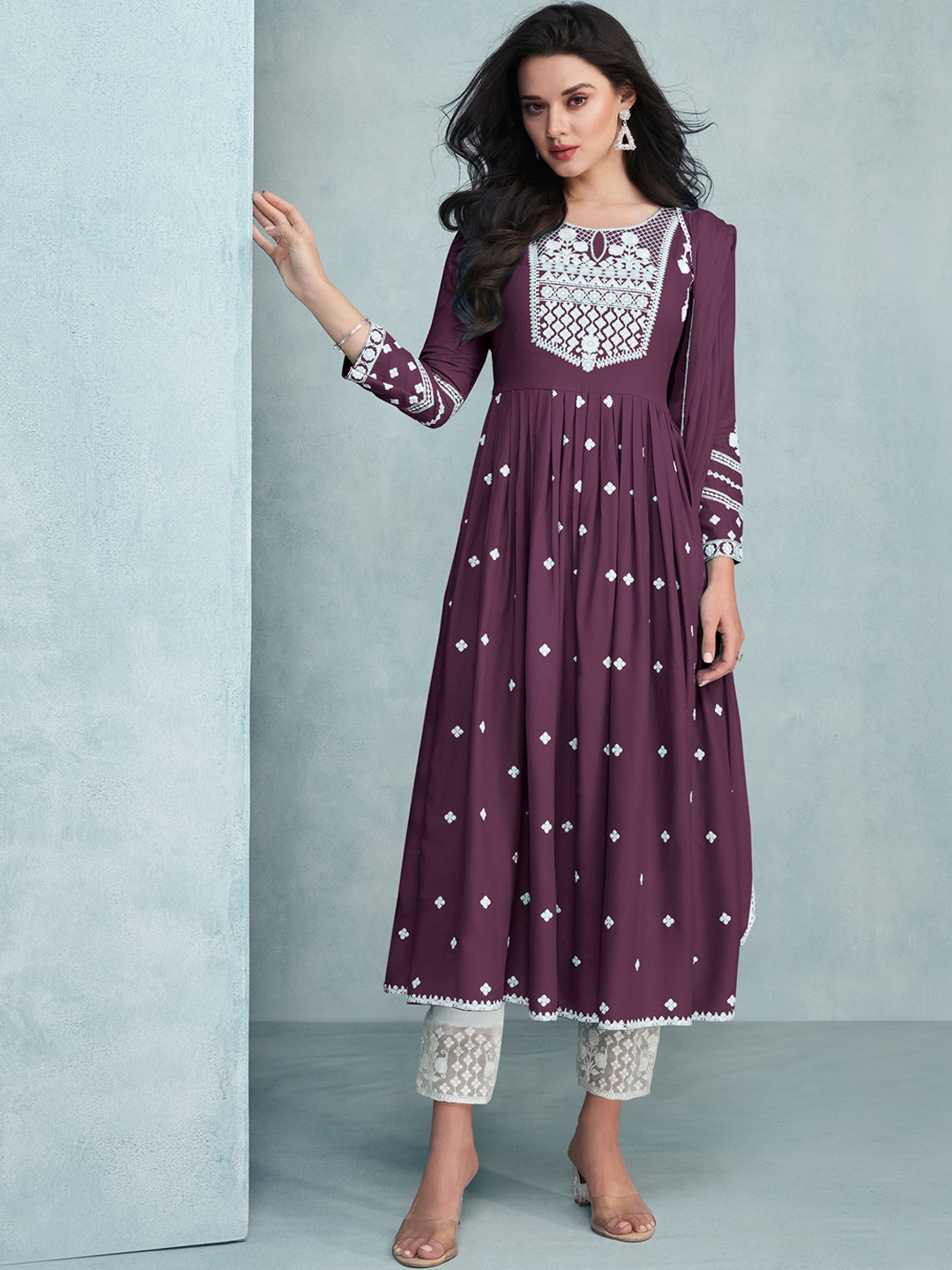 Peachmode anarkali kurti discount